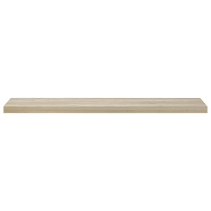 Prateleiras parede suspensas 4 pcs 120x23,5x3,8cm MDF carvalho