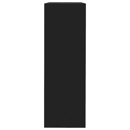 Prateleiras de parede em forma de cubo 3 pcs MDF preto