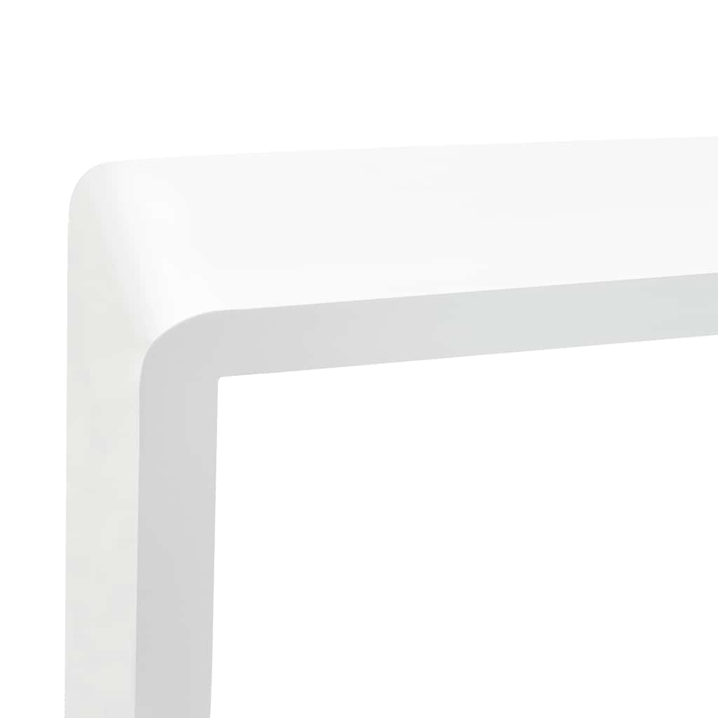 Prateleiras de parede em forma de cubo 3 pcs MDF branco