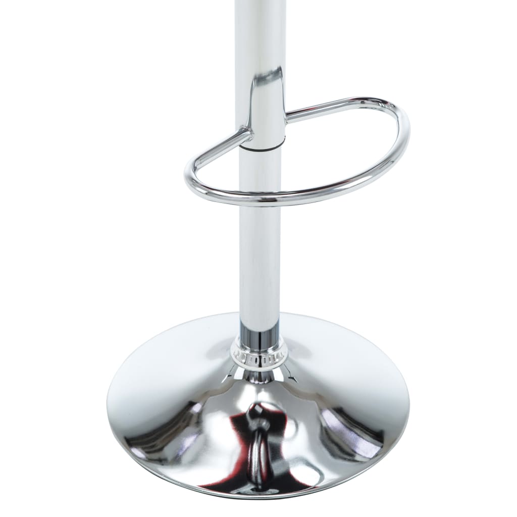 Bancos de bar 2 pcs couro artificial branco