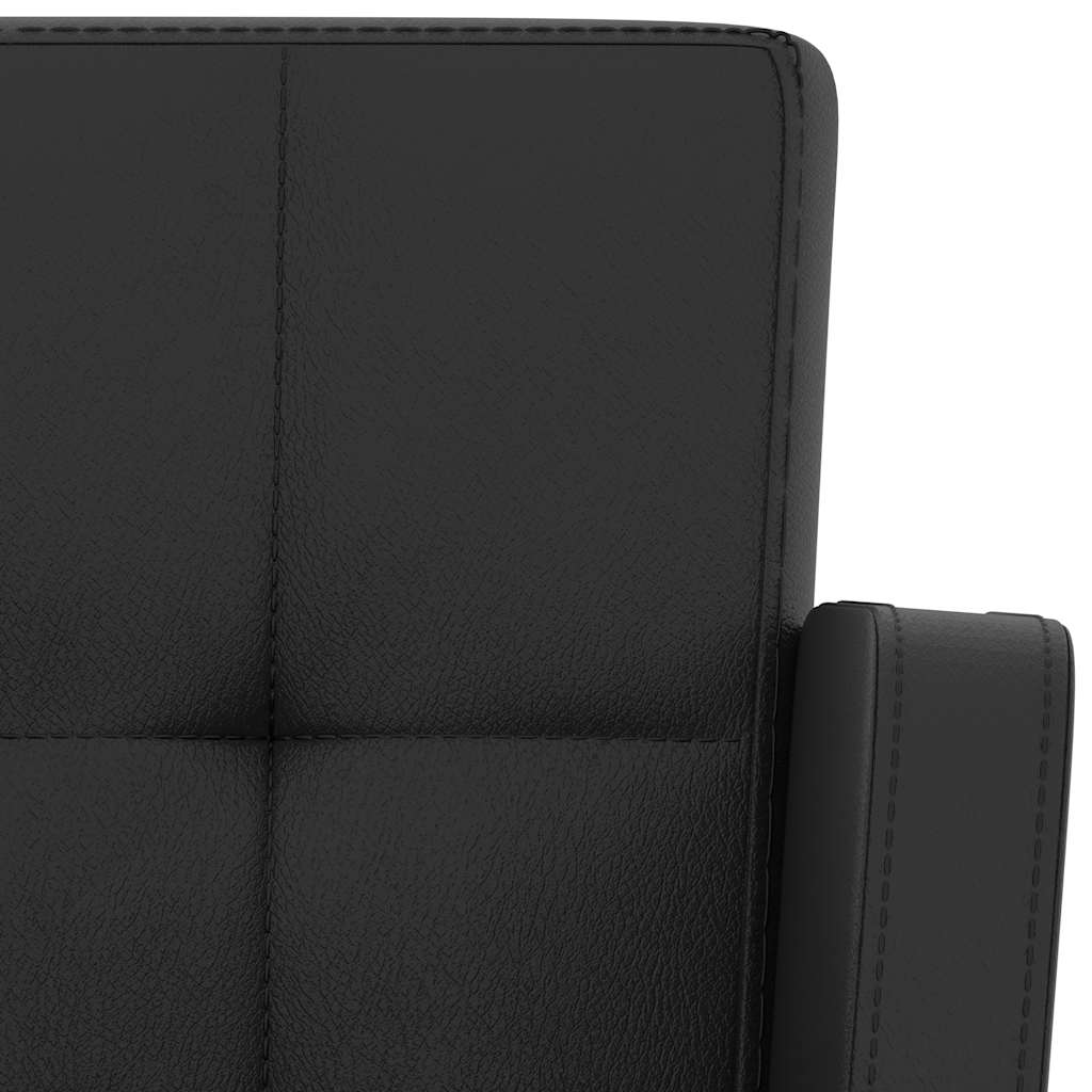 Bancos de bar 2 pcs couro artificial preto