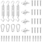 12 pcs conjunto de acessórios p/ para-sol vela aço inoxidável