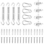12 pcs conjunto acessórios p/ para-sol vela 12 aço inoxidável