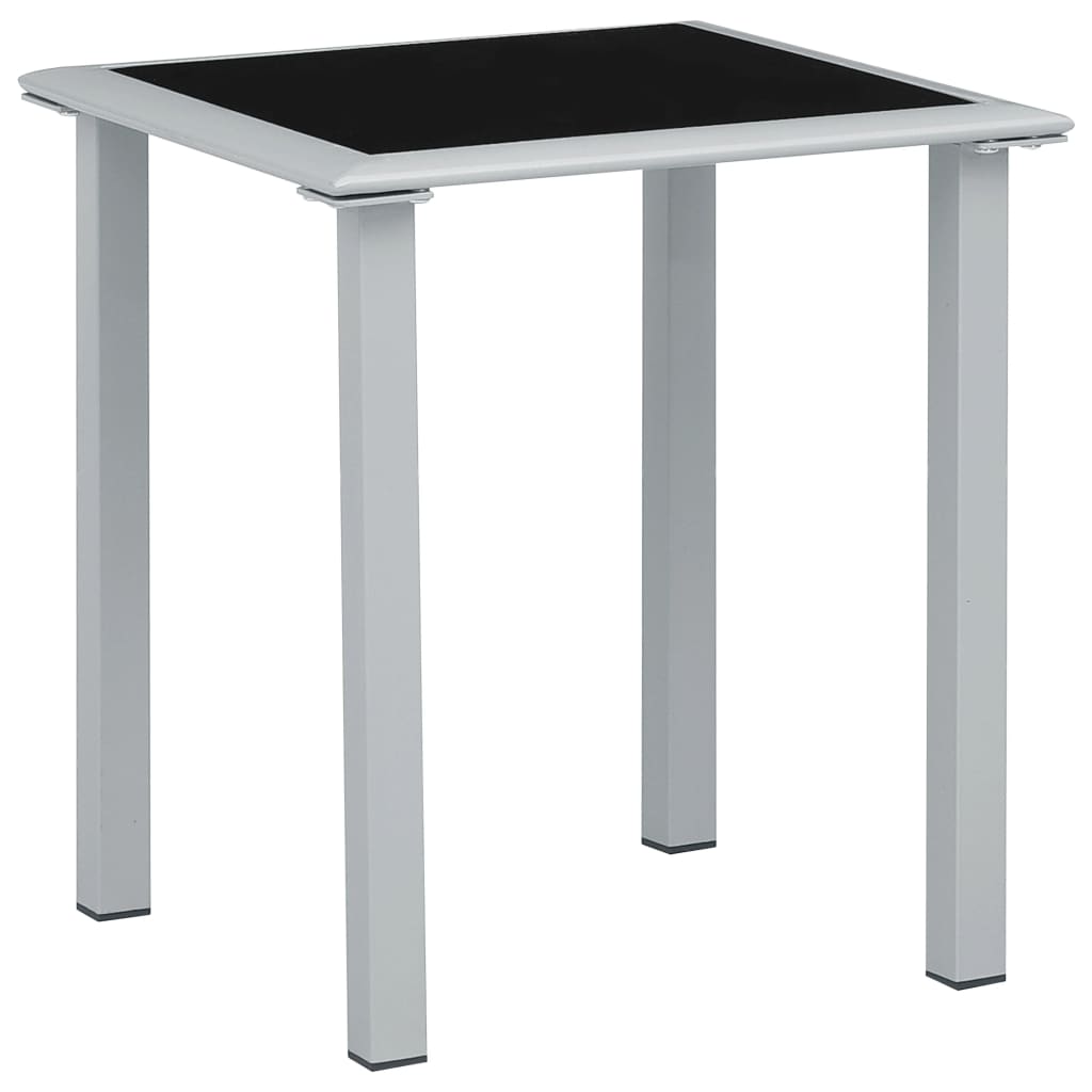 Espreguiçadeiras com mesa 2 pcs alumínio cor creme