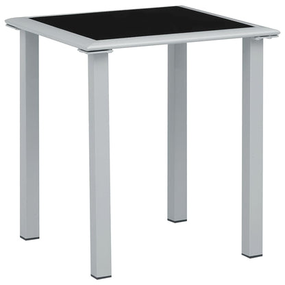 Espreguiçadeiras com mesa 2 pcs alumínio cor creme