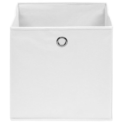 Caixas arrumação 10 pcs 28x28x28 cm tecido-não-tecido branco