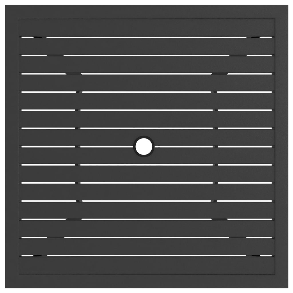 Mesa de jardim 81,5x81,5x72 cm aço antracite
