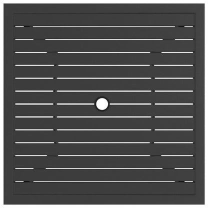 Mesa de jardim 81,5x81,5x72 cm aço antracite