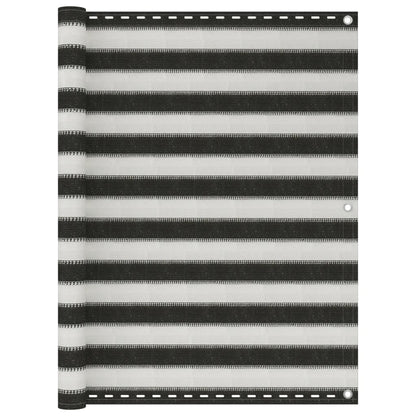 Tela varanda PEAD 120x600 cm antracite e branco