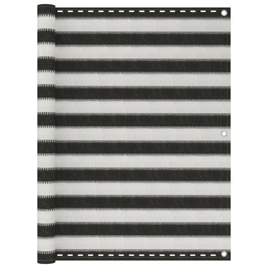 Tela varanda PEAD 120x600 cm antracite e branco