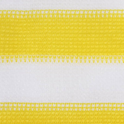 Tela de varanda 120x500 cm PEAD amarelo e branco