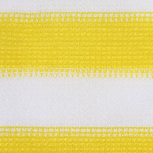 Tela de varanda 120x500 cm PEAD amarelo e branco