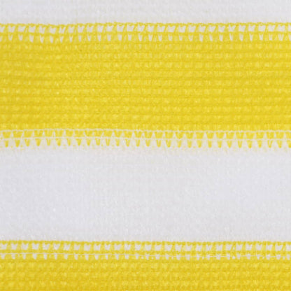 Tela de varanda 120x600 cm PEAD amarelo e branco