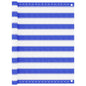 Tela de varanda 90x400 cm PEAD azul e branco