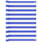 Tela de varanda 120x300 cm PEAD azul e branco