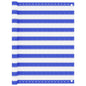 Tela de varanda 120x400 cm PEAD azul e branco