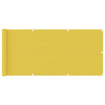 Tela varanda PEAD 75x400 cm amarelo