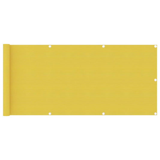 Tela de varanda 75x500 cm PEAD cor amarelo