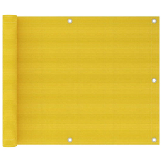 Tela de varanda 75x600 cm PEAD cor amarelo