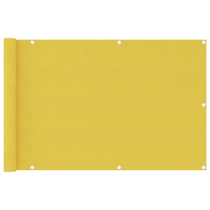Tela de varanda 90x400 cm PEAD cor amarelo