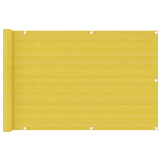 Tela de varanda 90x400 cm PEAD cor amarelo