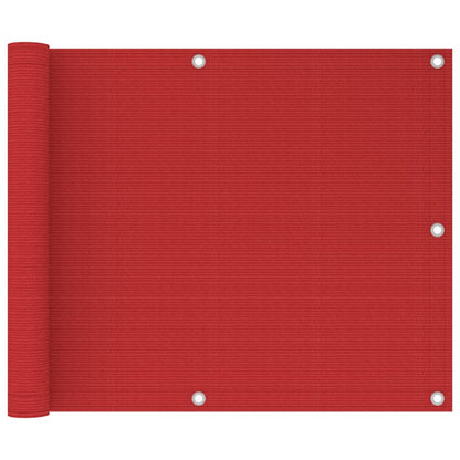 Tela de varanda 75x300 cm PEAD vermelho
