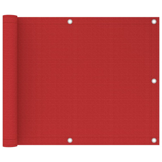 Tela de varanda 75x300 cm PEAD vermelho