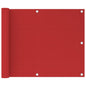 Tela de varanda 75x300 cm PEAD vermelho