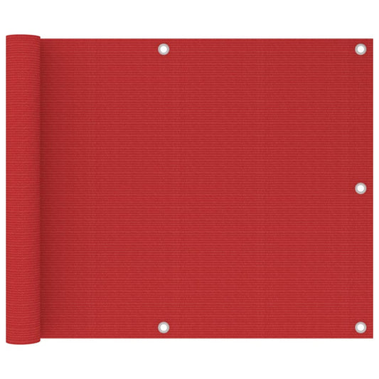 Tela de varanda 75x600 cm PEAD vermelho