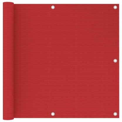 Tela de varanda 90x300 cm PEAD vermelho