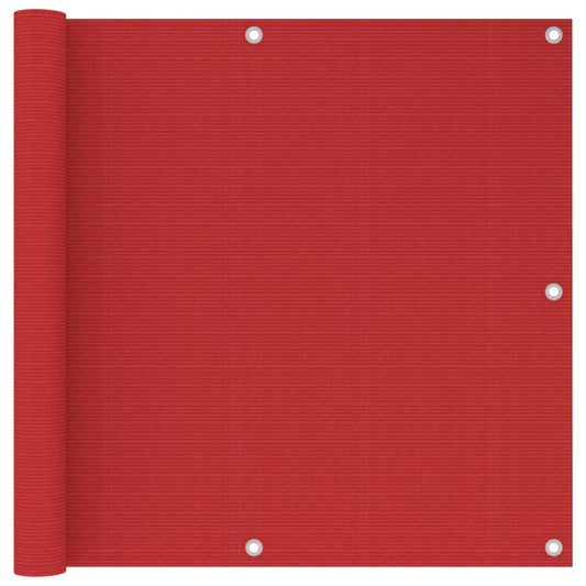 Tela de varanda 90x300 cm PEAD vermelho