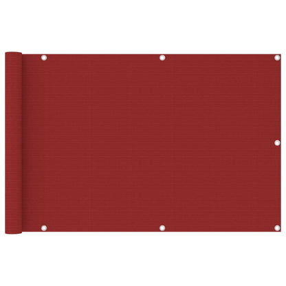 Tela de varanda 90x400 cm PEAD vermelho