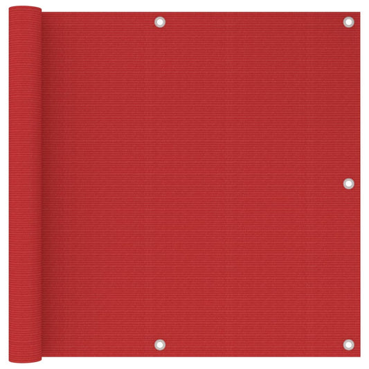 Tela de varanda 90x500 cm PEAD vermelho