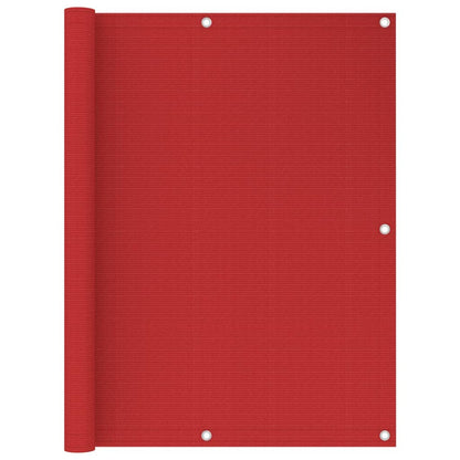 Tela de varanda 120x500 cm PEAD vermelho