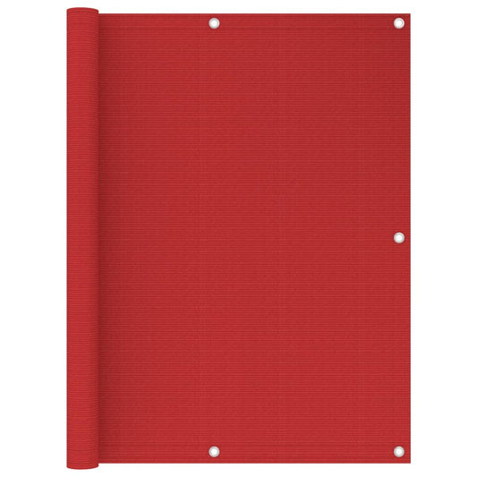 Tela de varanda 120x500 cm PEAD vermelho