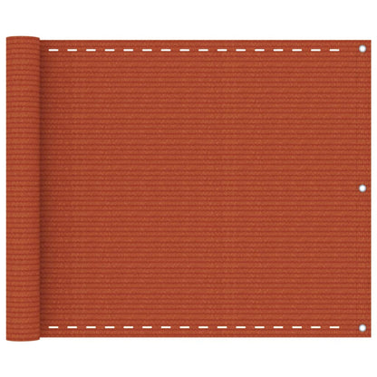 Tela varanda PEAD 75x400 cm laranja