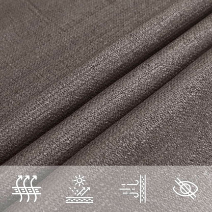 Para-sol estilo vela 160 g/m² 5x5x6 m PEAD antracite