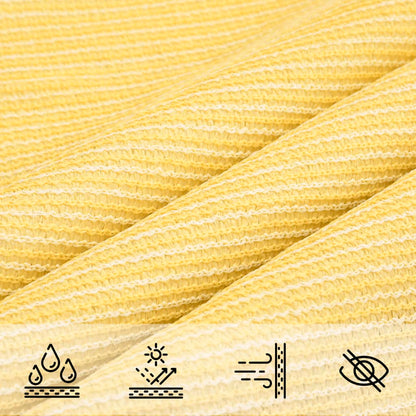 Para-sol estilo vela 160 g/m² 6x6 m PEAD bege