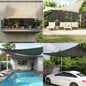 Para-sol estilo vela 160 g/m² 6x6 m PEAD bege