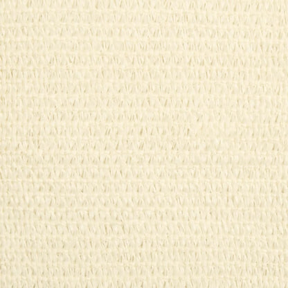 Para-sol estilo vela 160 g/m² 7x7 m PEAD cor creme