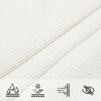 Para-sol estilo vela 160 g/m² 2x3,5 m PEAD branco