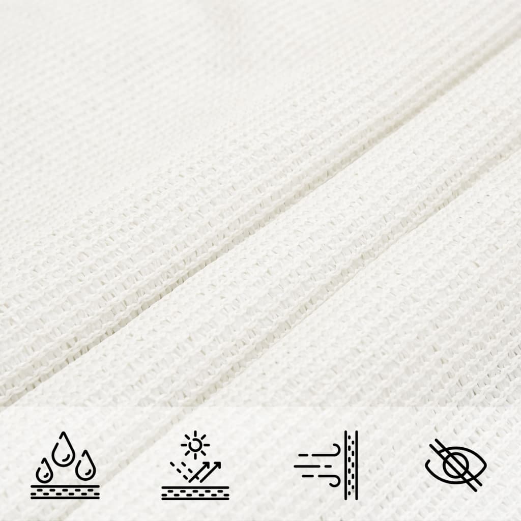 Para-sol estilo vela 160 g/m² 3x3x4,2 m PEAD branco