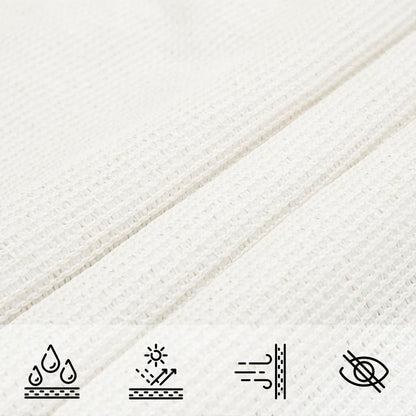 Para-sol estilo vela 160 g/m² 4x4x5,8 m PEAD branco