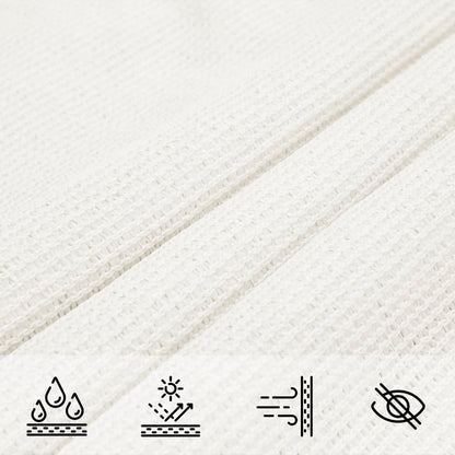 Para-sol estilo vela 160 g/m² 3/4x3 m PEAD branco