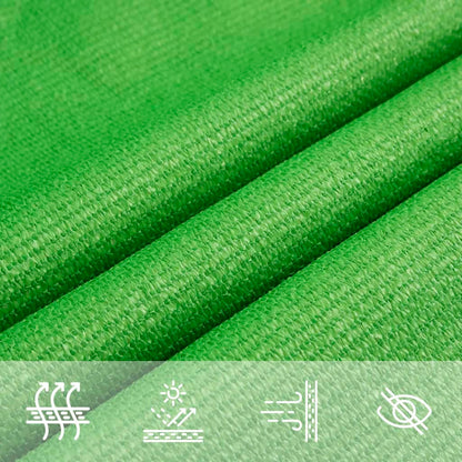 Para-sol vela retangular 160 g/m² 2x3,5 m PEAD verde-claro