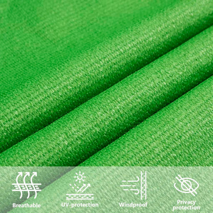 Para-sol vela retangular 160 g/m² 2x3,5 m PEAD verde-claro