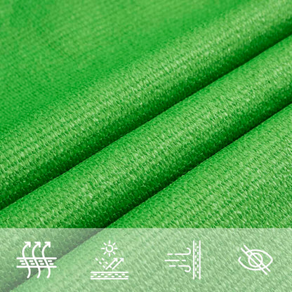 Para-sol estilo vela 160 g/m² 2x5 m PEAD verde-claro
