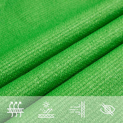 Para-sol estilo vela trapézio 160 g/m² 4/5x4m PEAD verde-claro