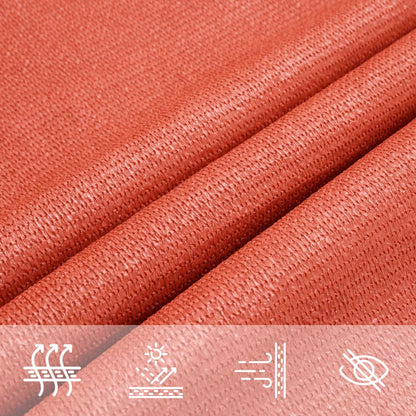 Para-sol estilo vela 160 g/m² 3x3 m PEAD terracota