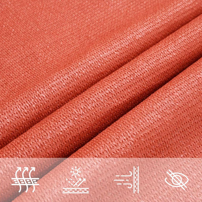 Para-sol estilo vela 160 g/m² 2,5x4 m PEAD terracota
